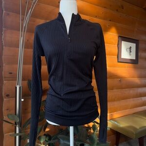 Lululemon Ribbed Quarter Zip Black